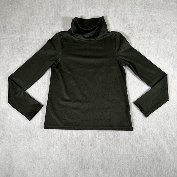 Under Armour Womens Turtleneck Sport Top Loose Fit Size XS Olive Green NWT - Picture 1 of 13